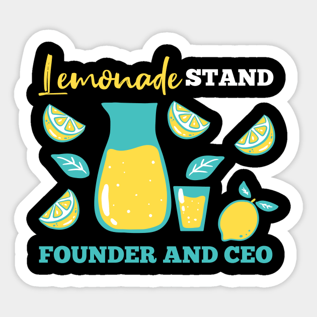 Lemonade Stand Founder And CEO Sticker by maxcode